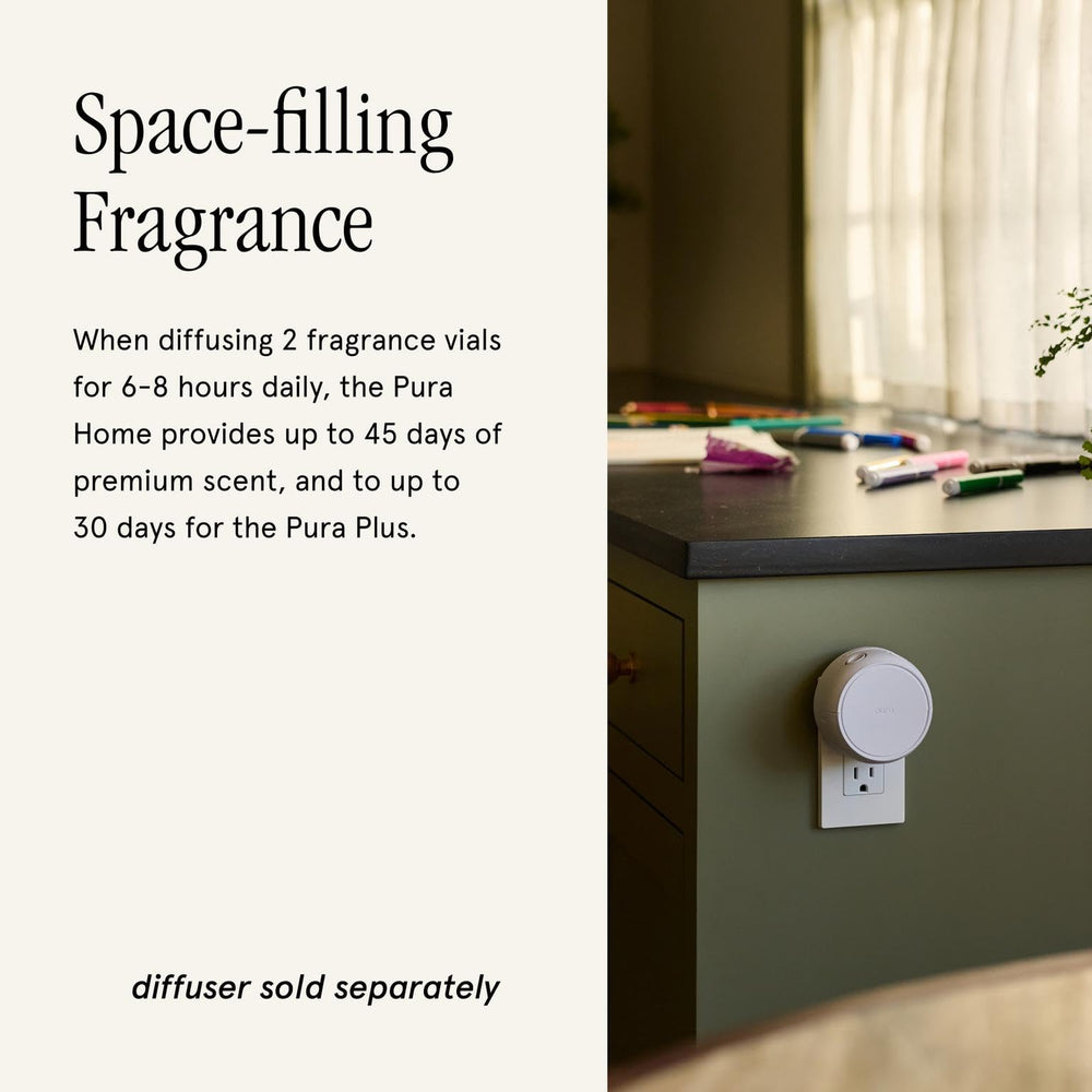 Pura honeysuckle scent droplet texture conveying concentrated aroma