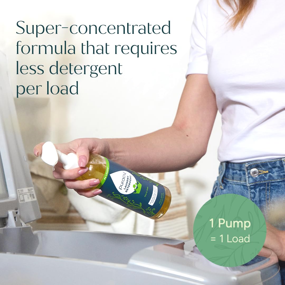 Puracy dosing cap with measurement marks enabling accurate dosing and waste reduction benefit