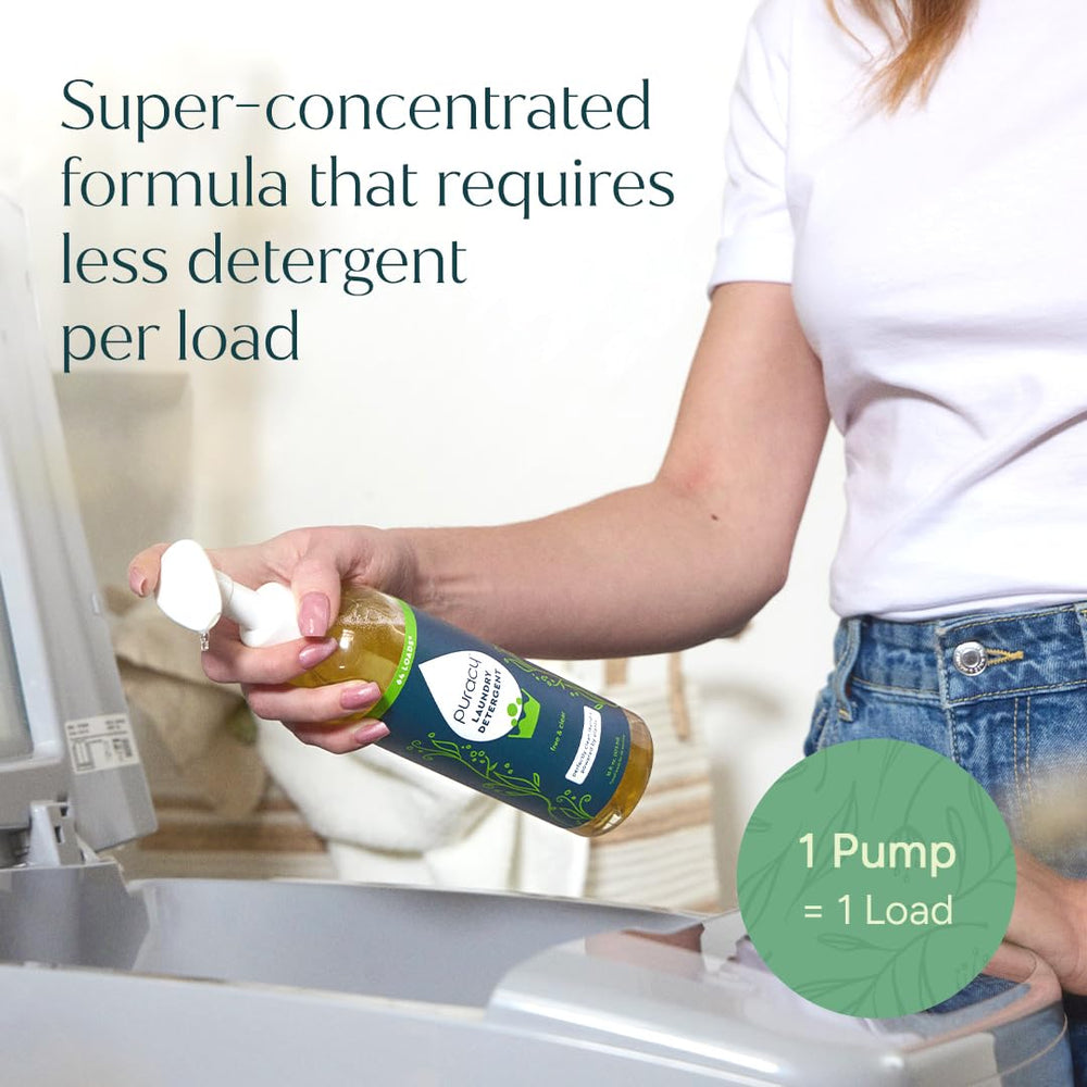 Puracy dosing cap with measurement marks enabling accurate dosing and waste reduction benefit
