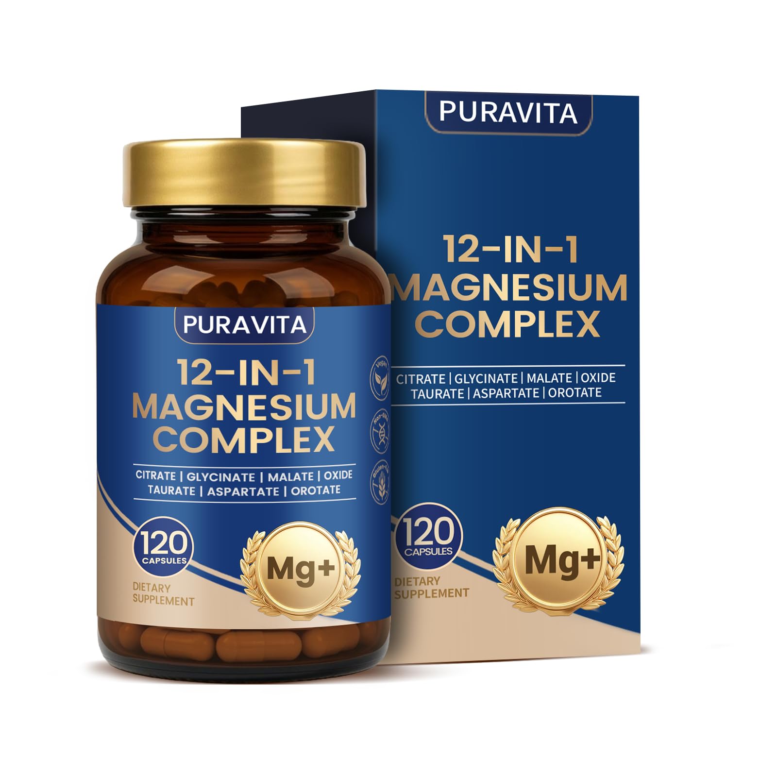 Puravita front packaging showing bottle and label, clear product view and benefits