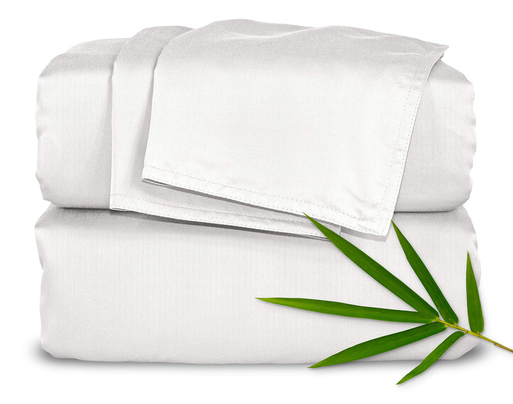 Pure Bamboo front packaging showing king sheet set and branding benefits