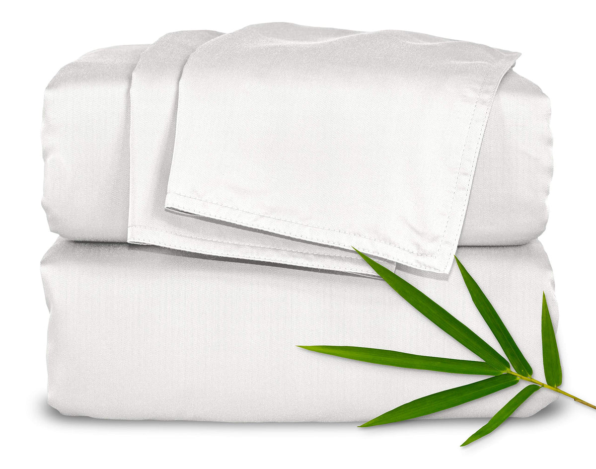 Pure Bamboo front packaging showing king sheet set and branding benefits