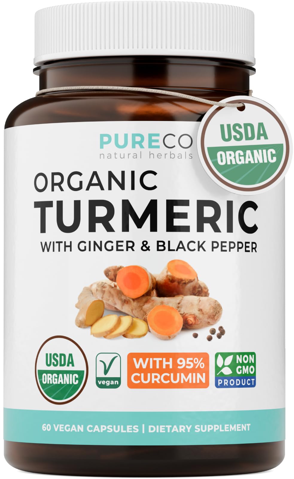 PURE CO front packaging showing bottle and branding for easy recognition