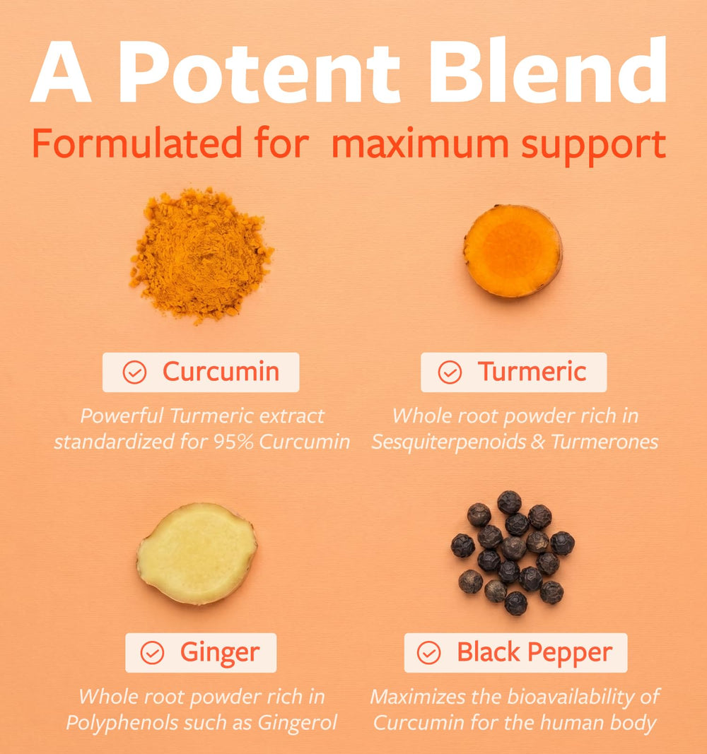 PURE CO turmeric root and powder highlighting organic wholefood ingredient benefits