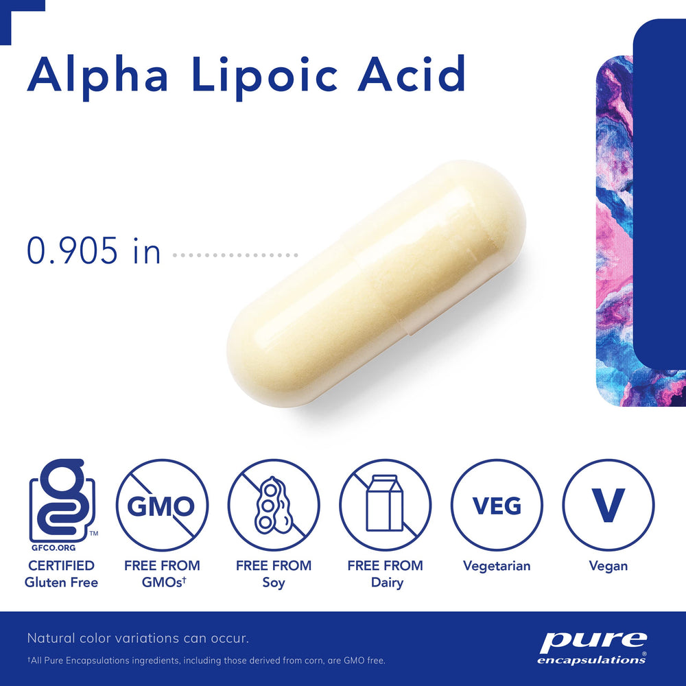 Pure Encapsulations product label detail emphasizing ingredient transparency