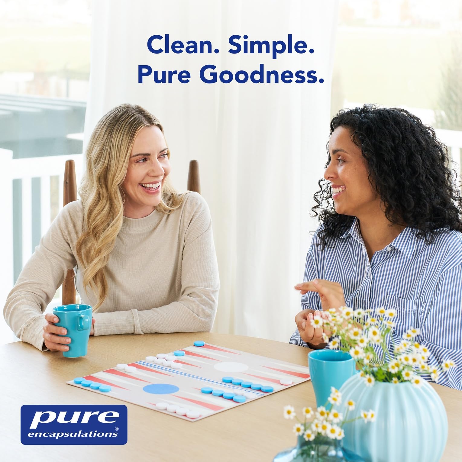 Pure Encapsulations bottle with quality badges indicating tested potency and safety
