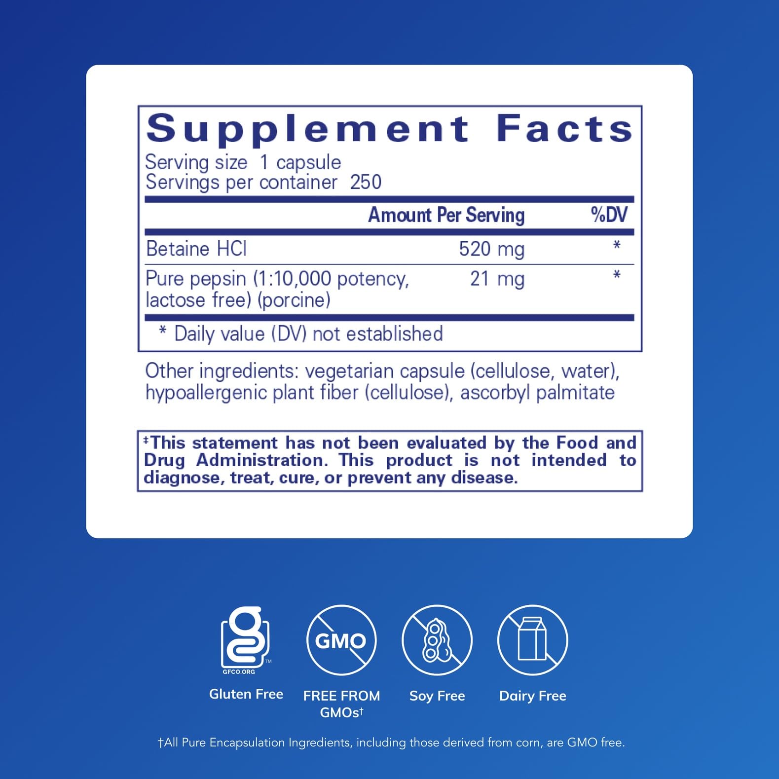 Pure Encapsulations capsule close-up revealing texture and consistent formulation quality