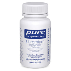 Pure Encapsulations bottle front view showing product and clean design benefit clarity