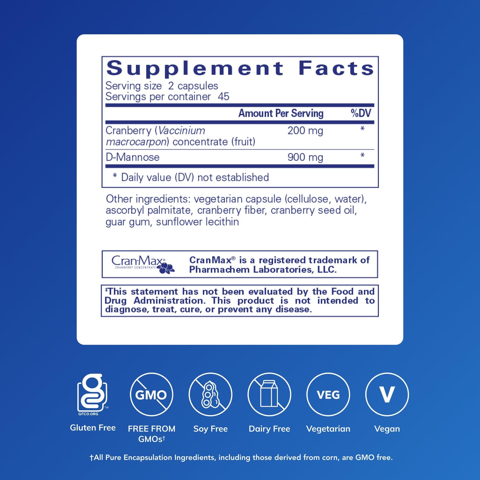 Pure Encapsulations capsule close-up highlighting vegan capsule and easy swallowing