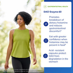 Pure Encapsulations label detail showing DAO enzyme information and ingredient clarity