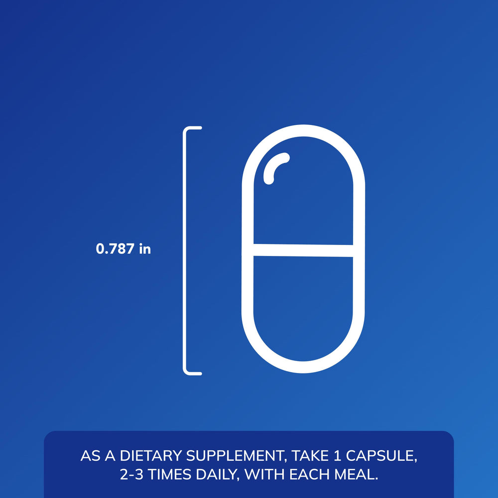 Pure Encapsulations capsules next to coin for size comparison, demonstrating convenient dosing