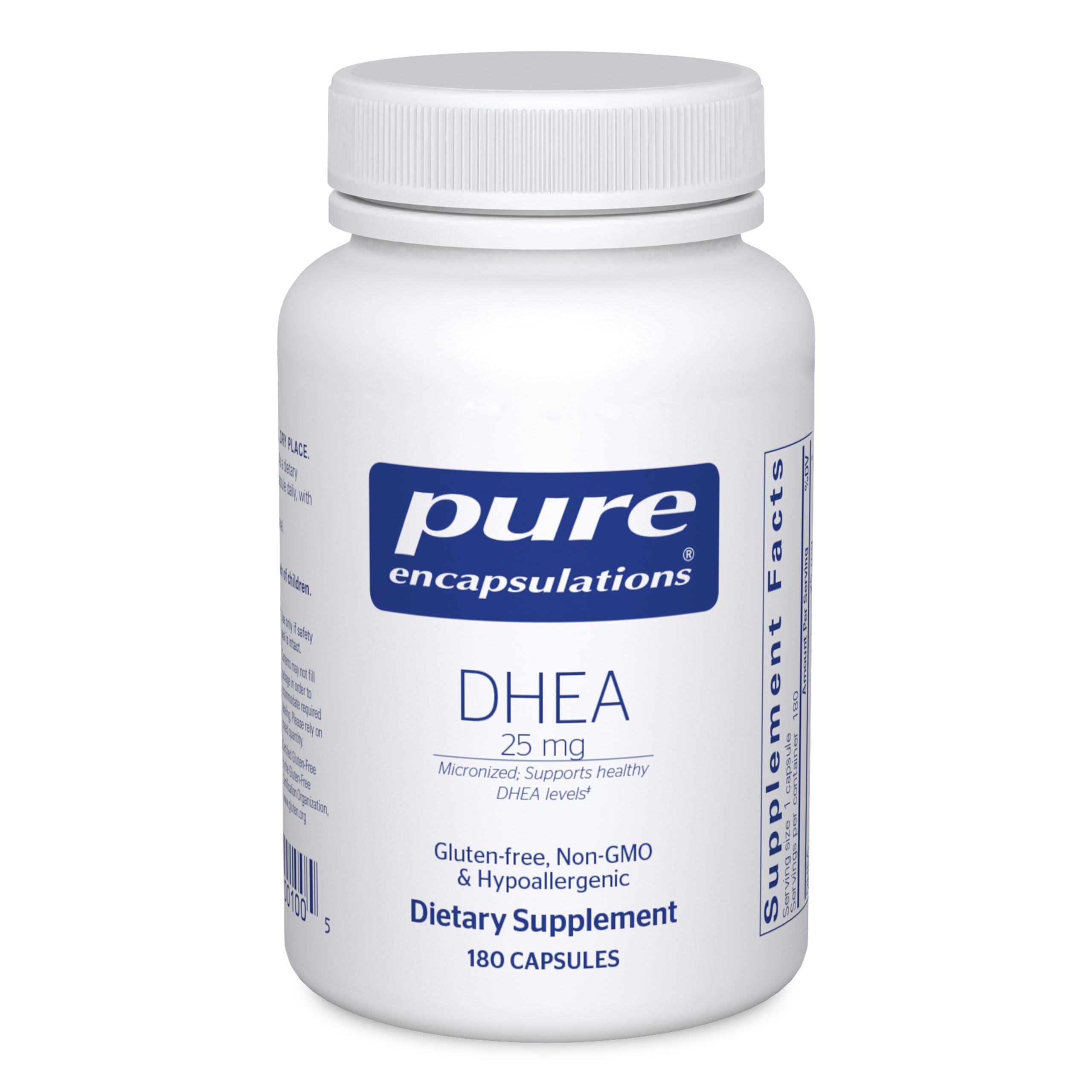 Pure Encapsulations bottle front label showing product name and clean formula benefits