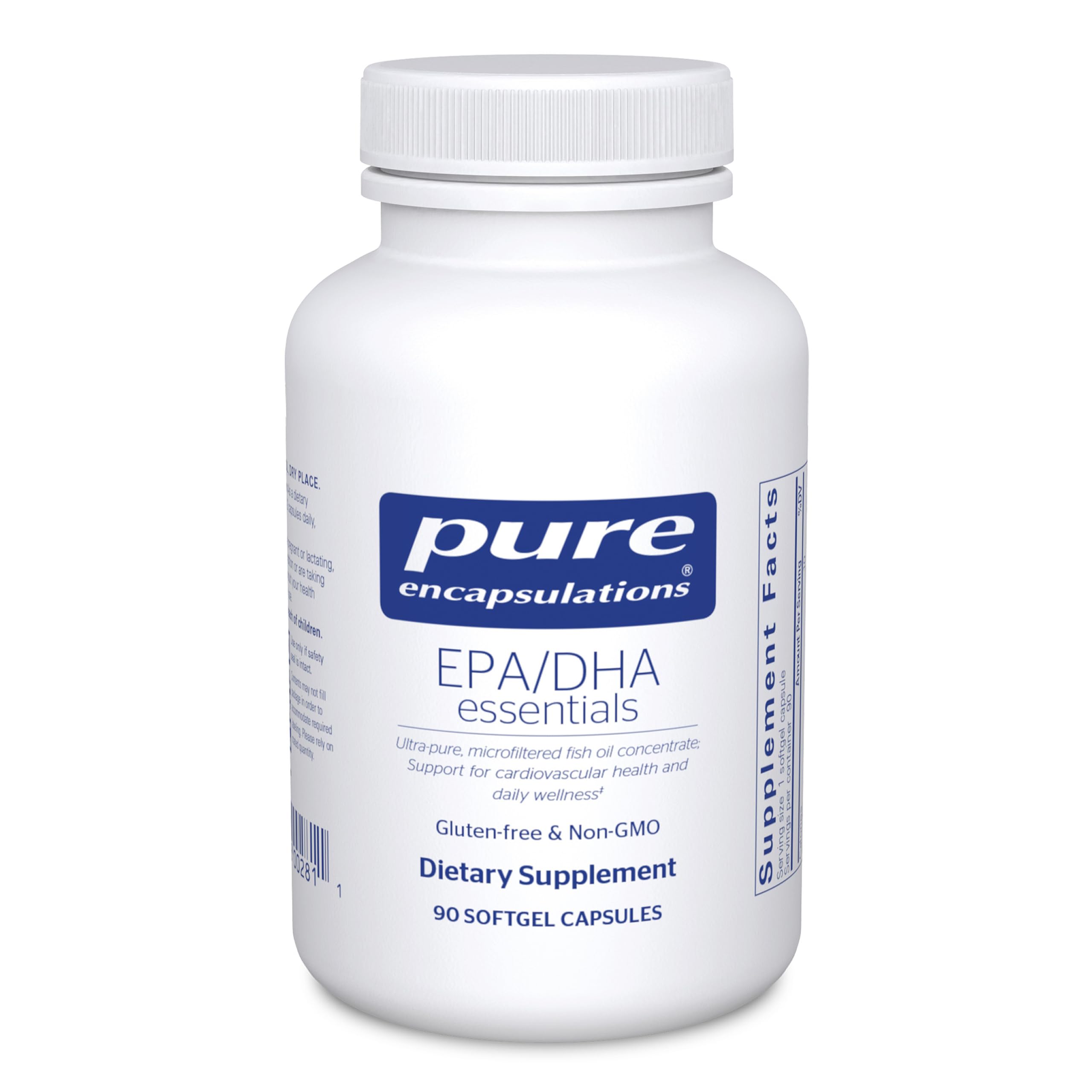 Pure Encapsulations front bottle showing label and supplement benefits