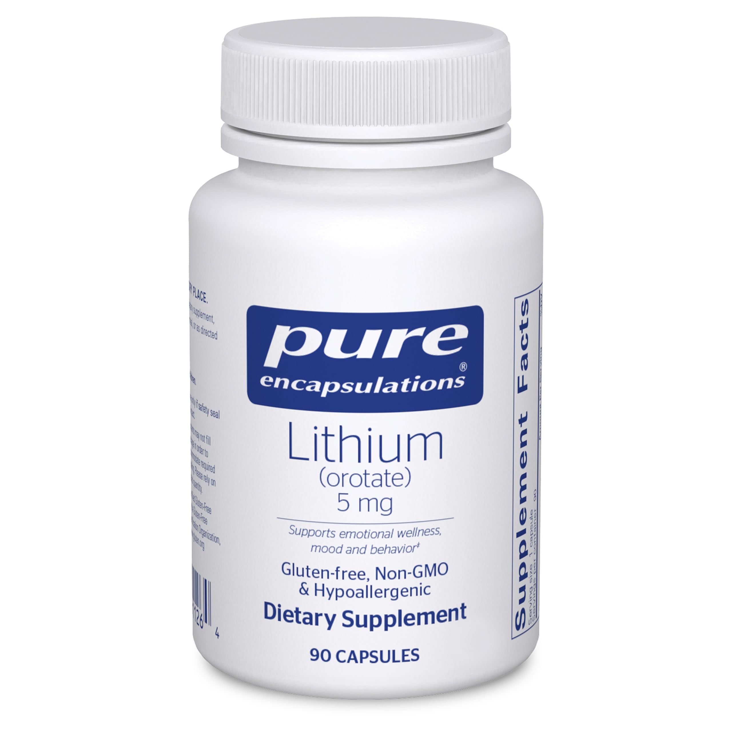 Pure Encapsulations front label showing product name and capsule count for clarity