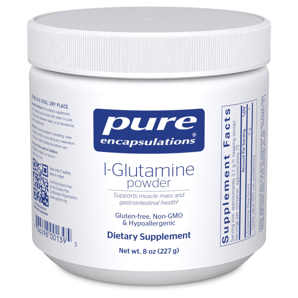 Pure Encapsulations tub front view showing clean packaging and ingredient clarity