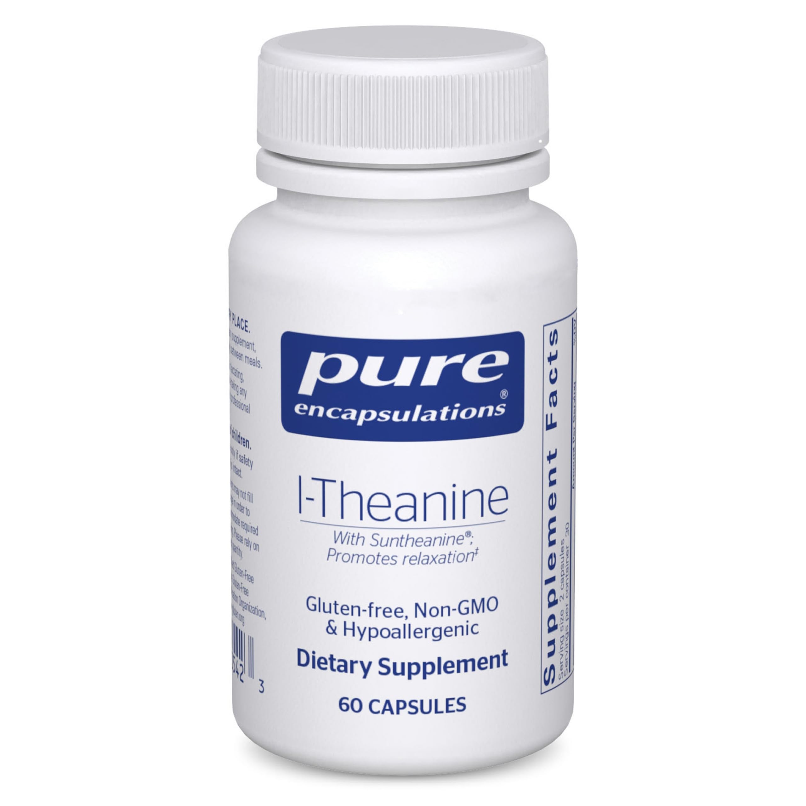 Pure Encapsulations front packaging showing clean label and calm focus benefit