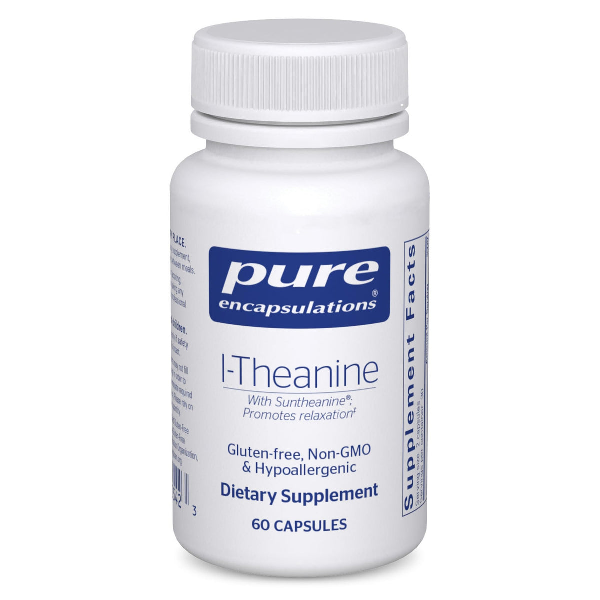 Pure Encapsulations front packaging showing clean label and calm focus benefit