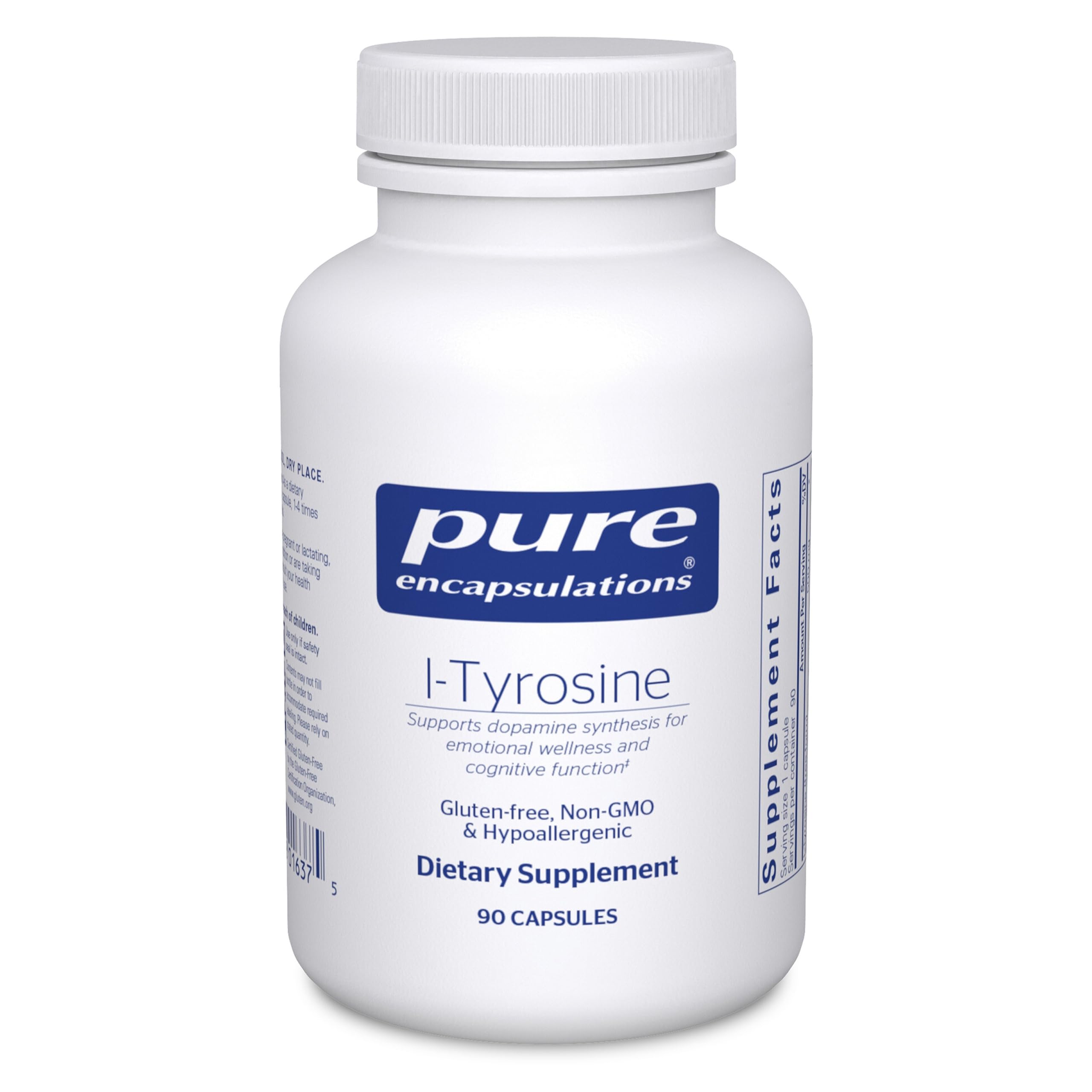 Pure Encapsulations bottle front view showing product and clean-label benefits