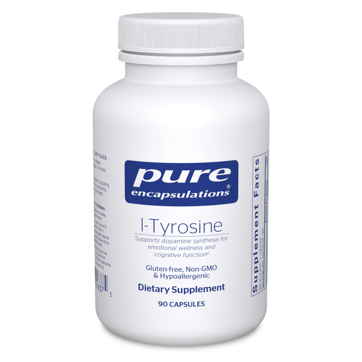 Pure Encapsulations bottle front view showing product and clean-label benefits