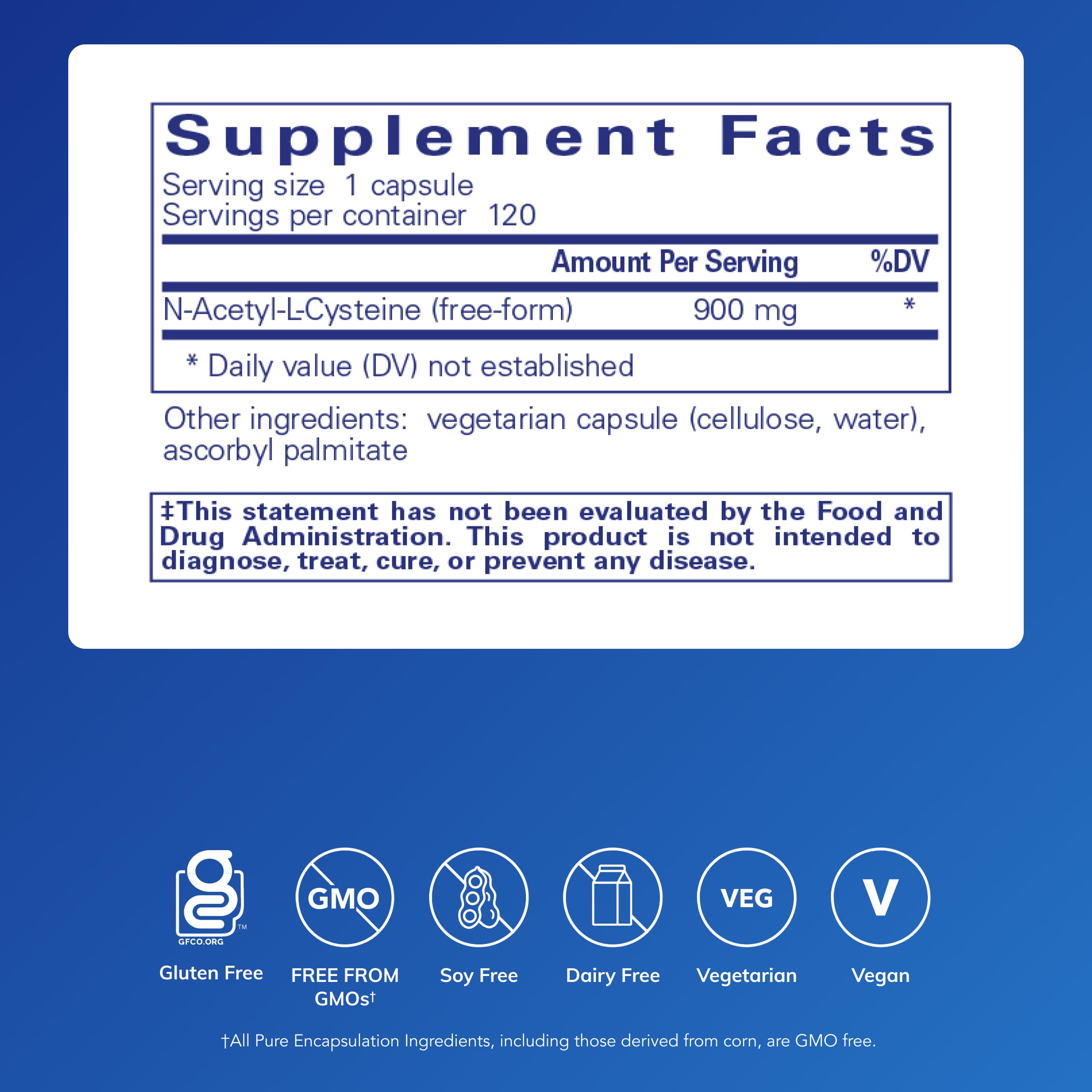 Close-up of Pure Encapsulations NAC capsule texture demonstrating purity and easy swallowing