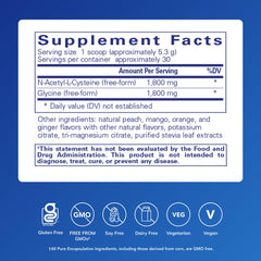Pure Encapsulations open tub with visible powdered blend, convenient serving