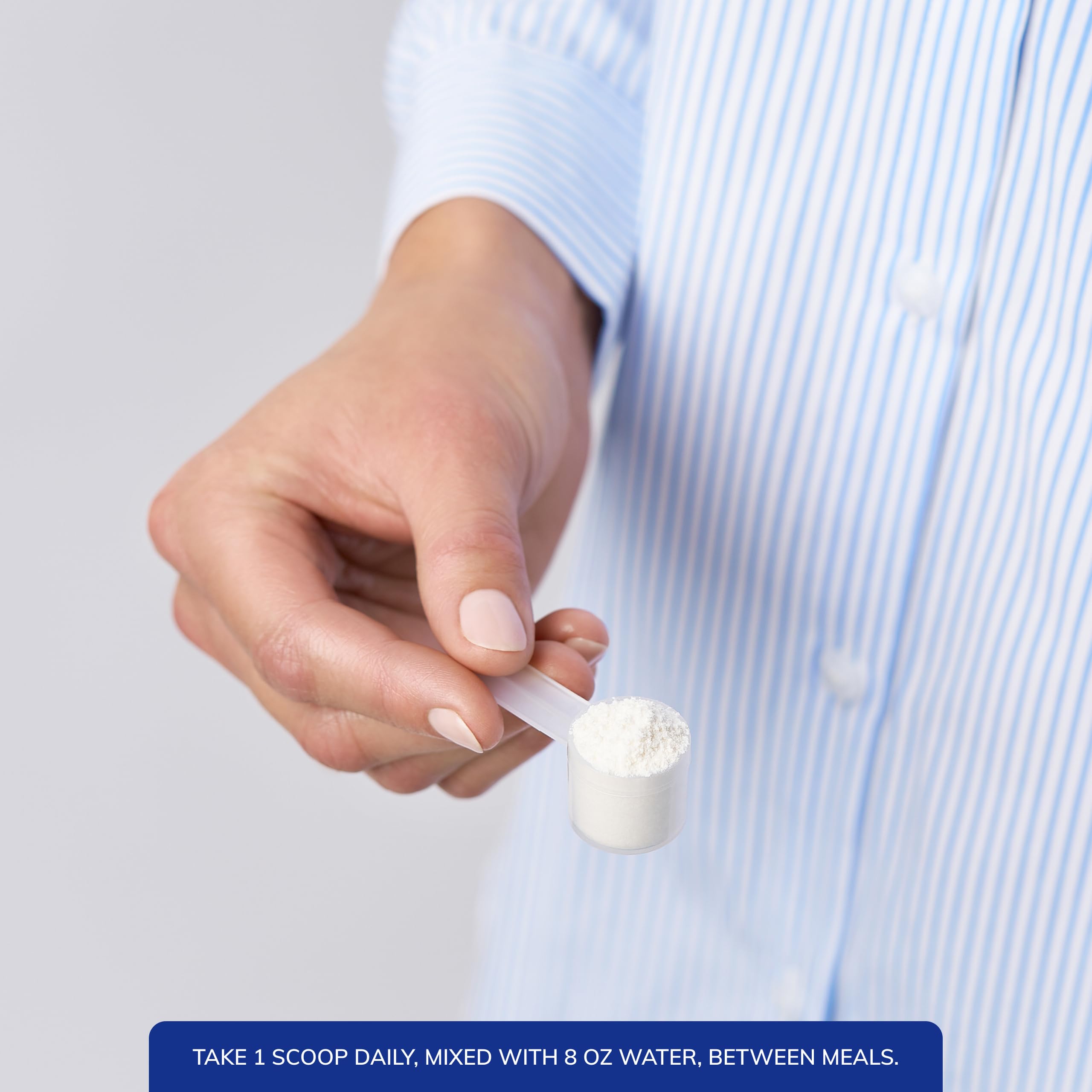 Pure Encapsulations scoop with measured serving ready to mix for daily use