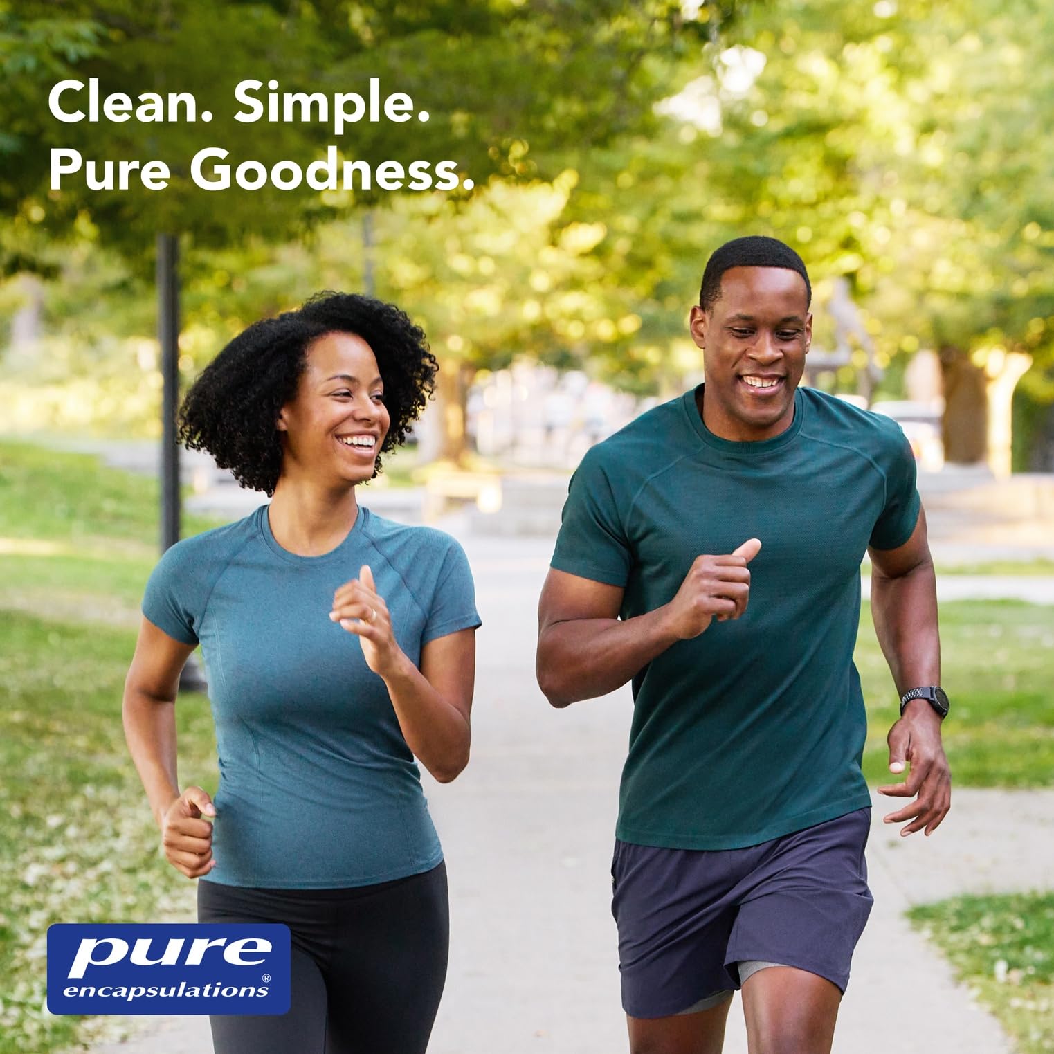 Icons denoting purity and quality for Pure Encapsulations NAC emphasizing ingredient transparency benefit