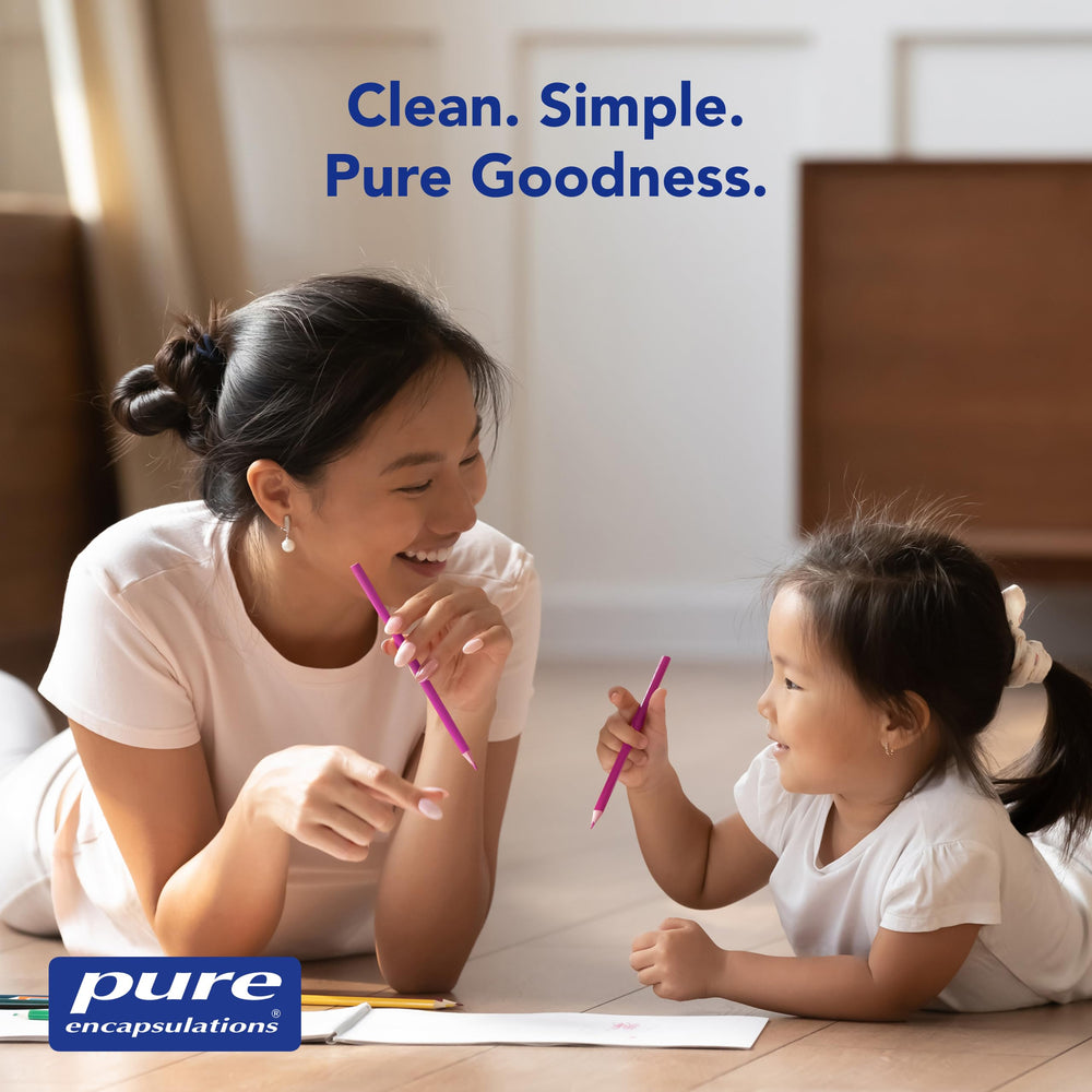 Pure Encapsulations textured capsule surface with natural spotting indicating authenticity