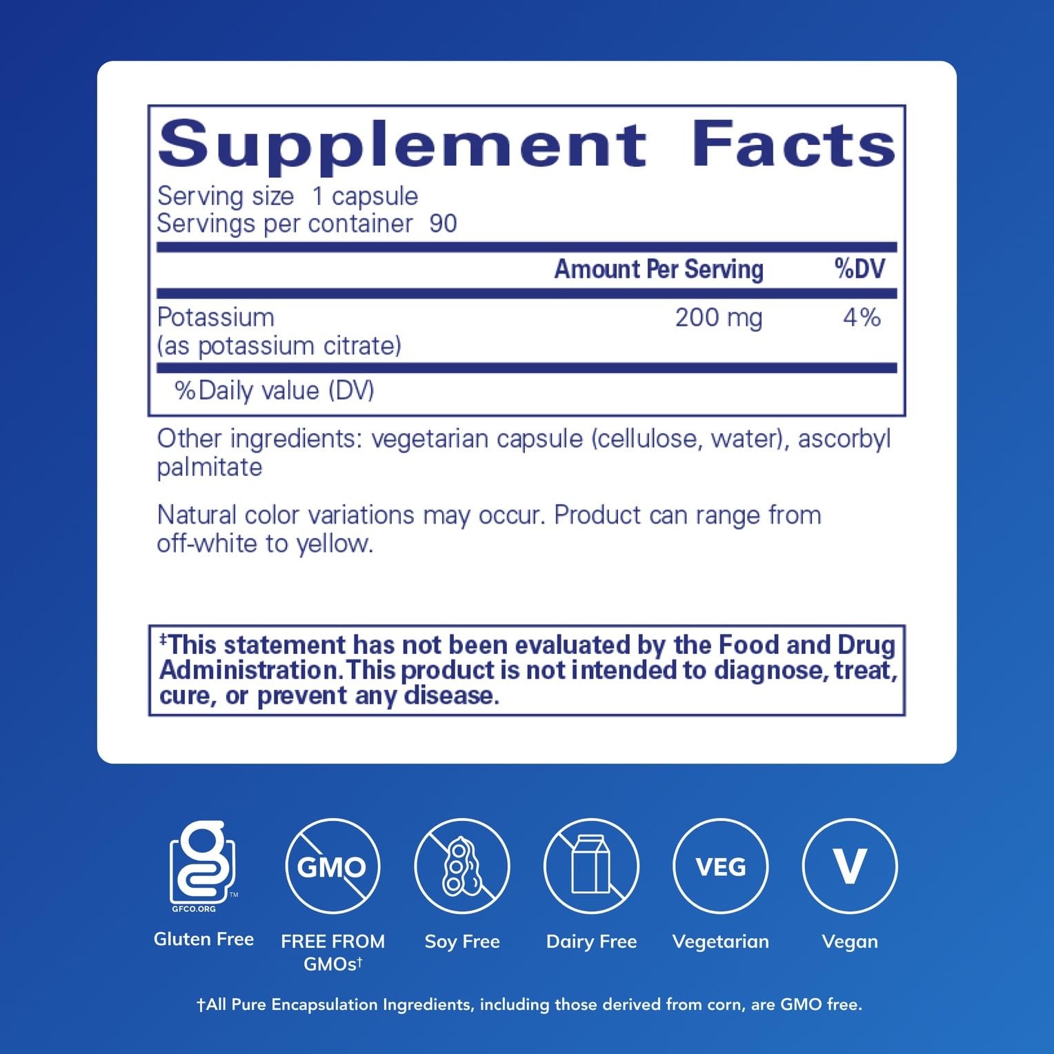 Pure Encapsulations capsule close-up highlighting smooth hypoallergenic capsule texture