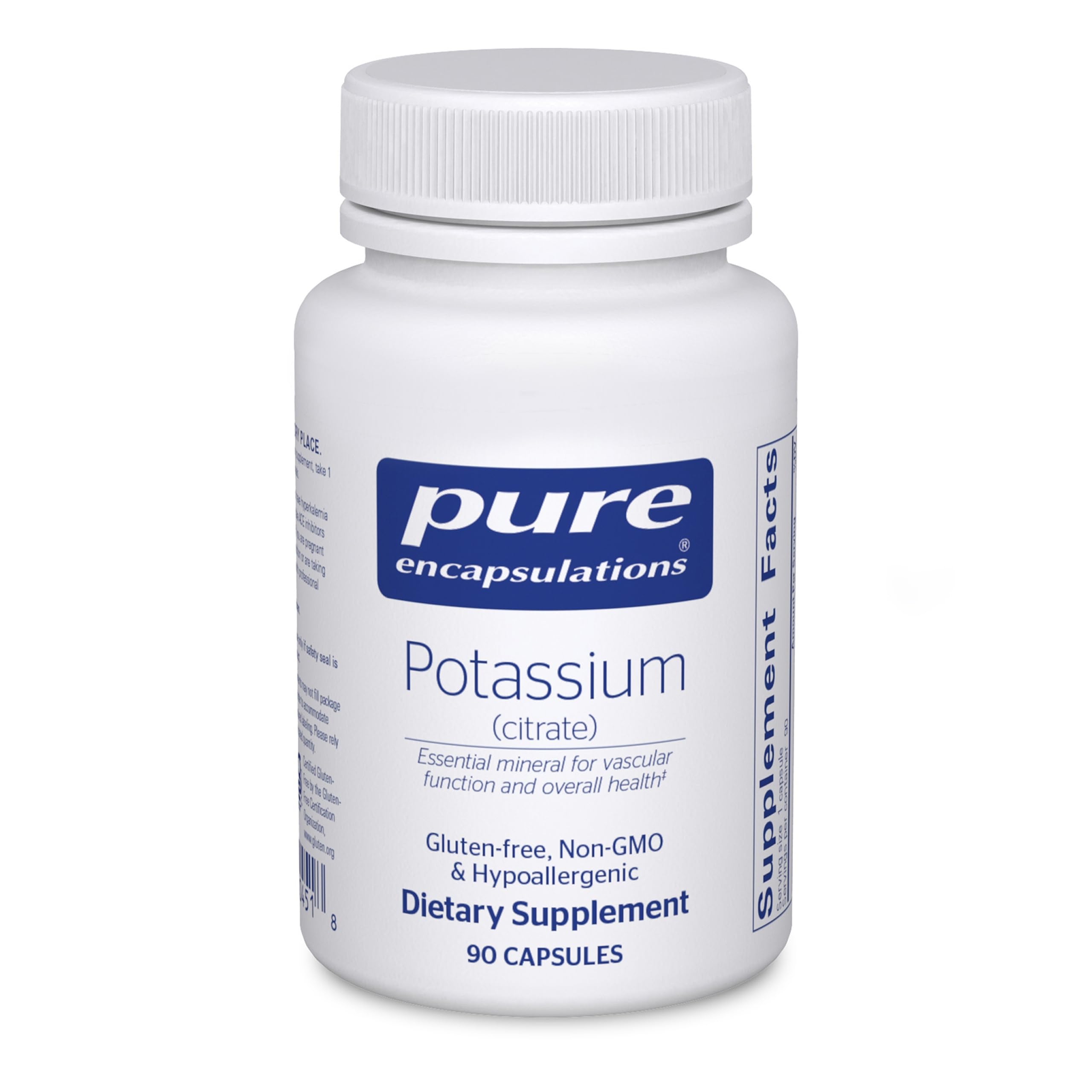 Pure Encapsulations front packaging showing bottle and clear label for easy identification