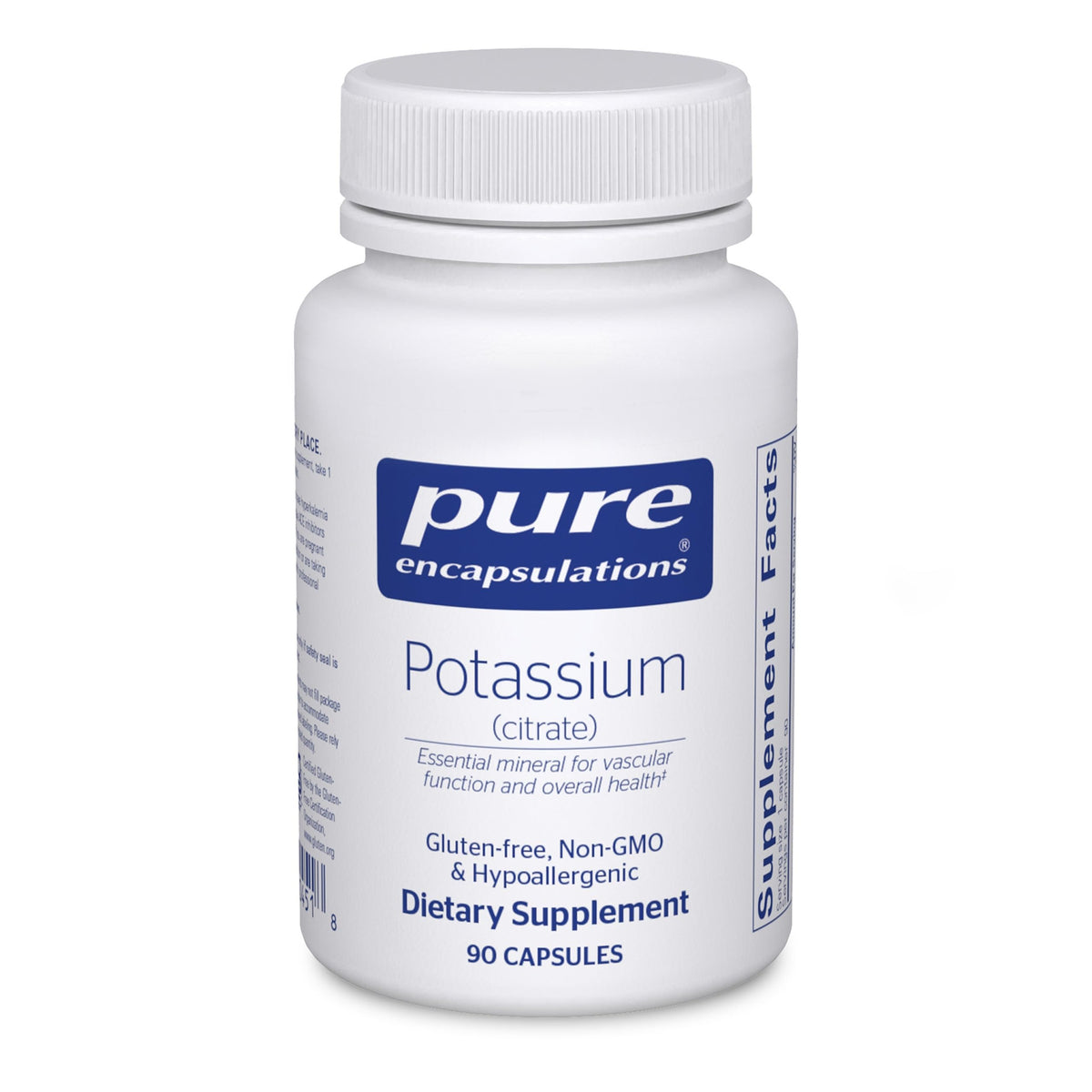 Pure Encapsulations front packaging showing bottle and clear label for easy identification