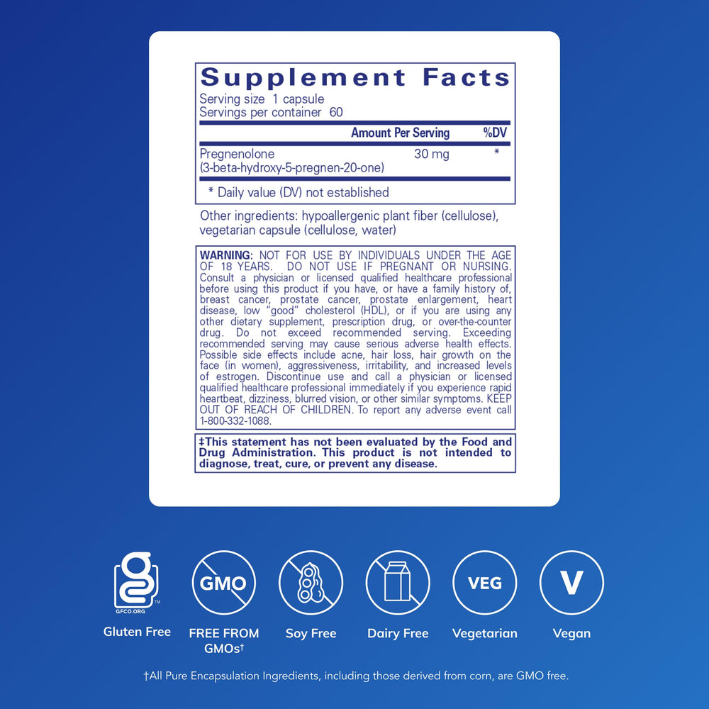 Pure Encapsulations capsule close-up highlighting vegan capsule quality