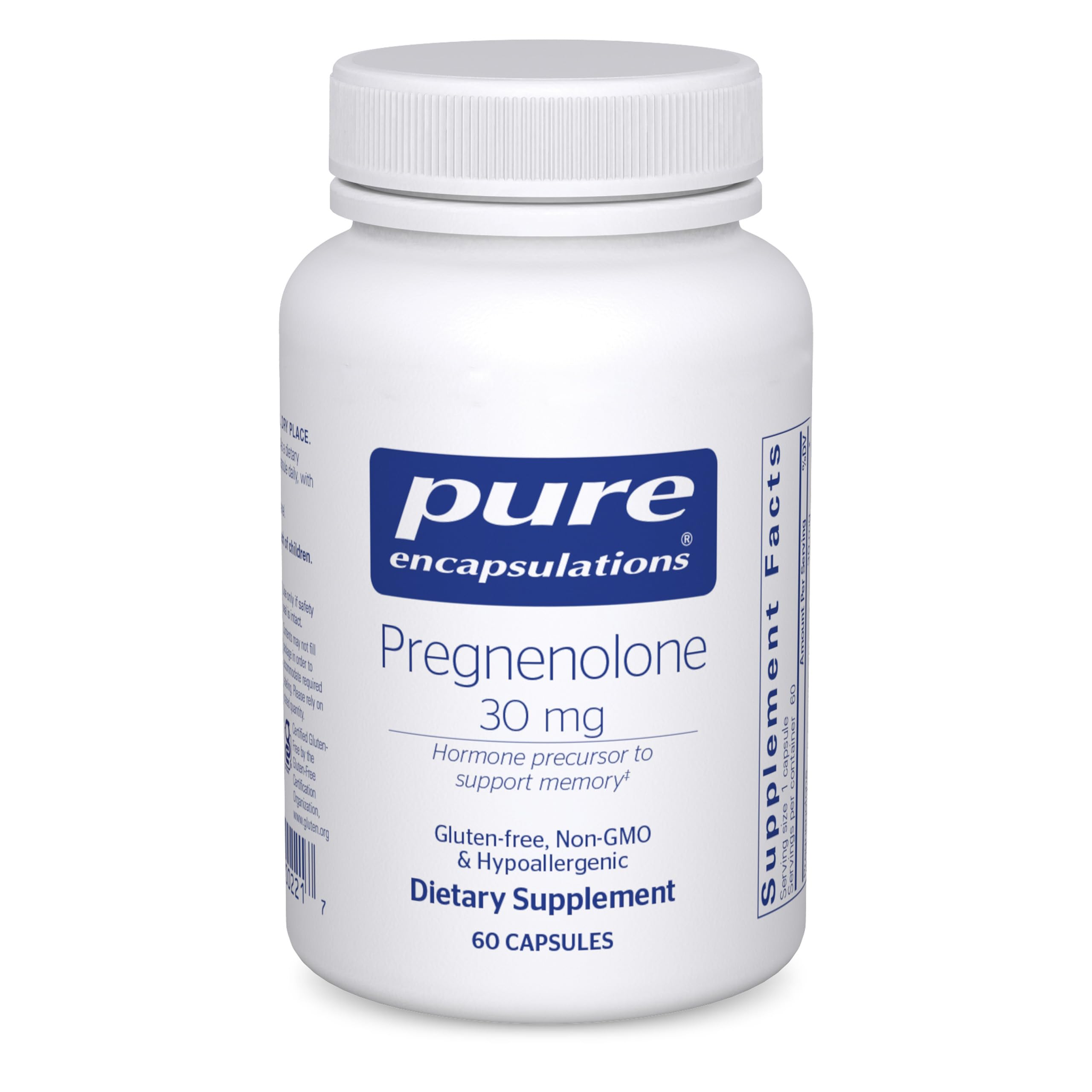 Pure Encapsulations front label showing product and benefits