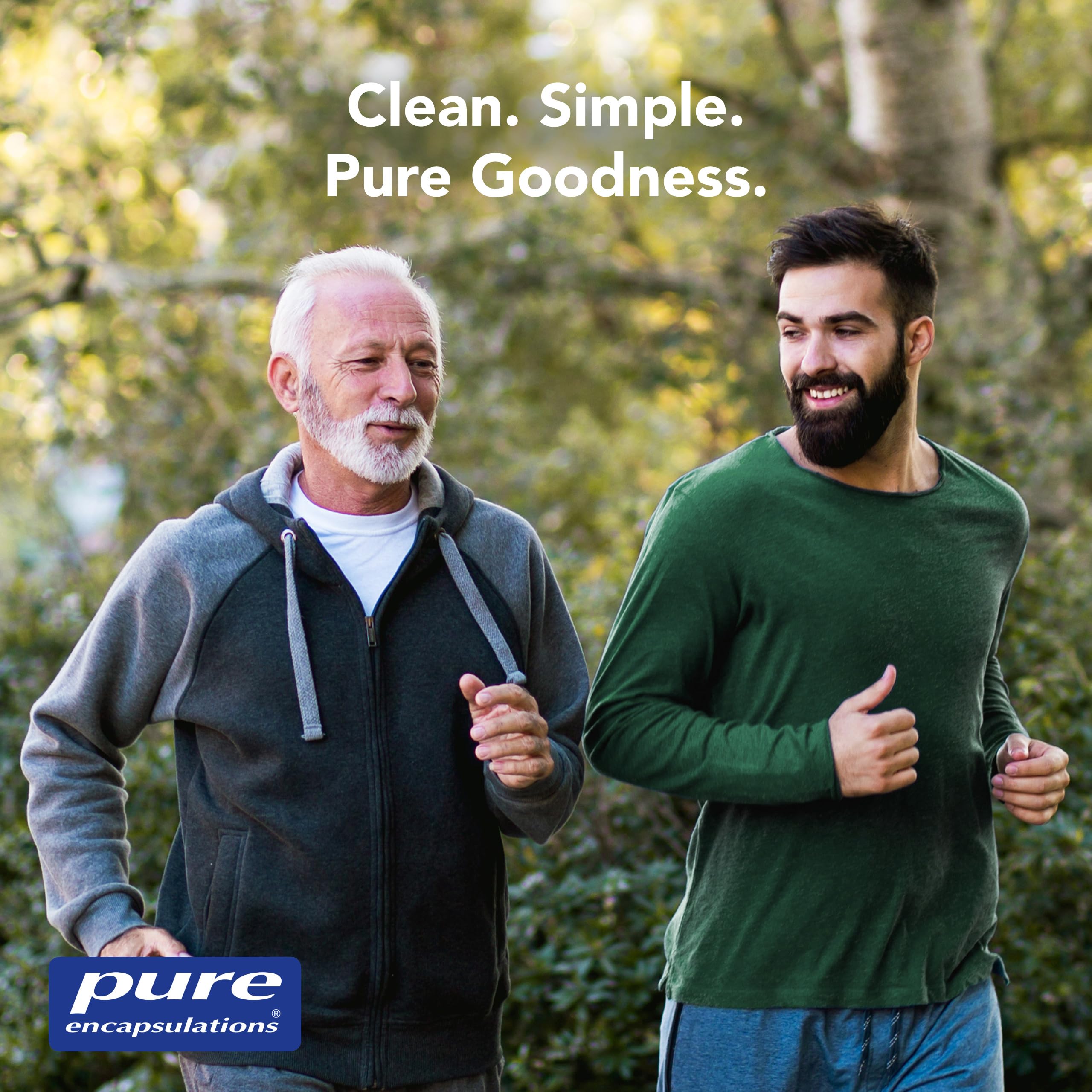 Pure Encapsulations on bathroom cabinet indicating everyday routine convenience