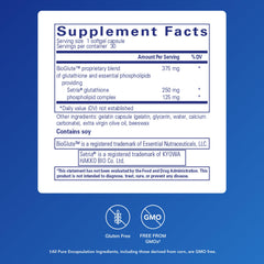Pure Encapsulations softgel close-up highlighting smooth liposomal surface