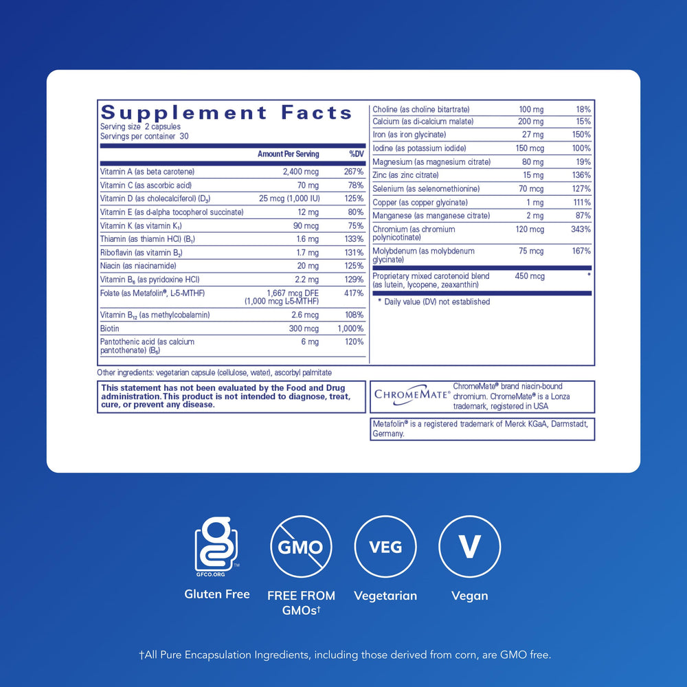 Pure Encapsulations capsule close-up highlighting smooth texture and size convenience