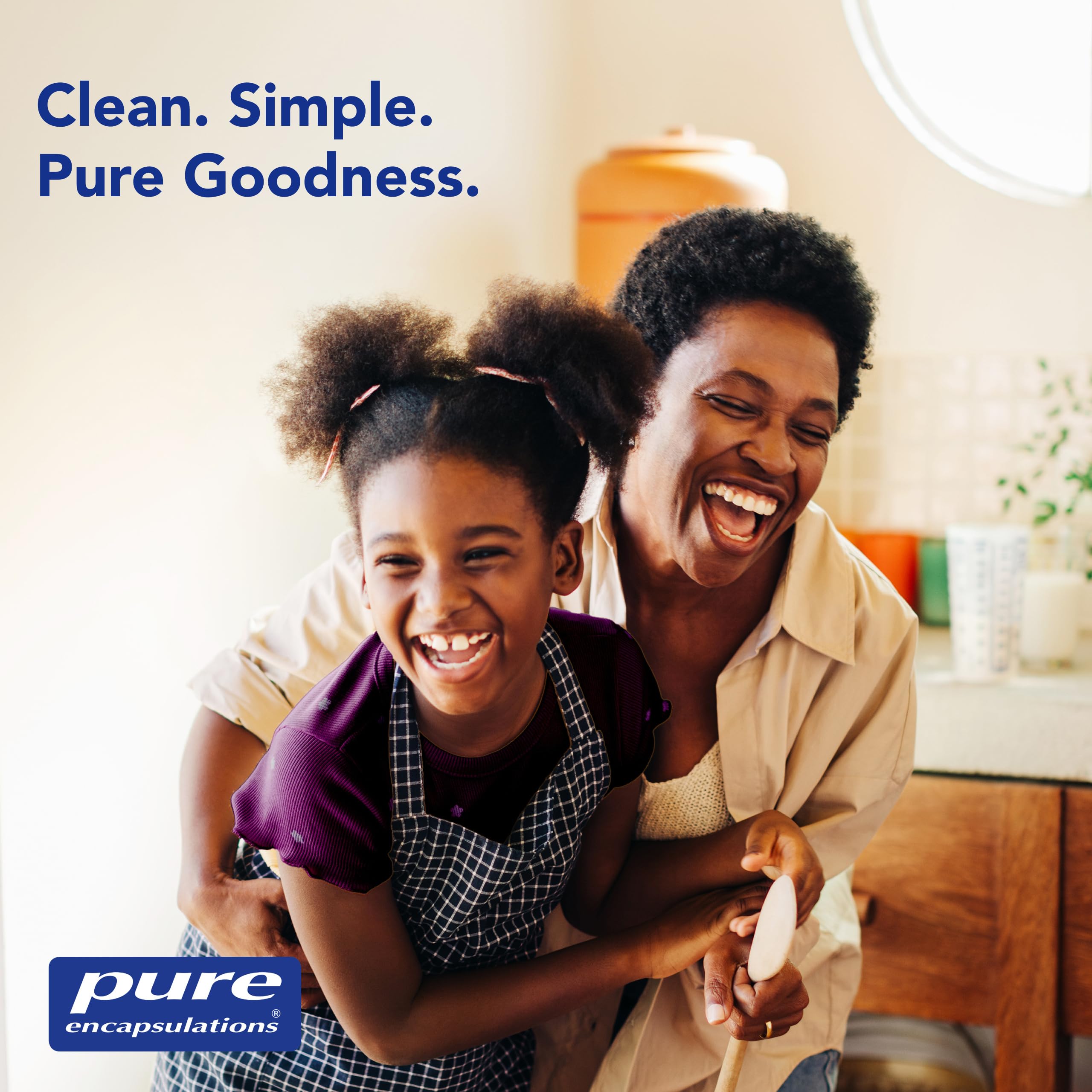 Pure Encapsulations graphic callout focusing on Metafolin folate and iron support
