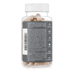 Pure for Men capsules beside ruler showing compact travel-friendly size