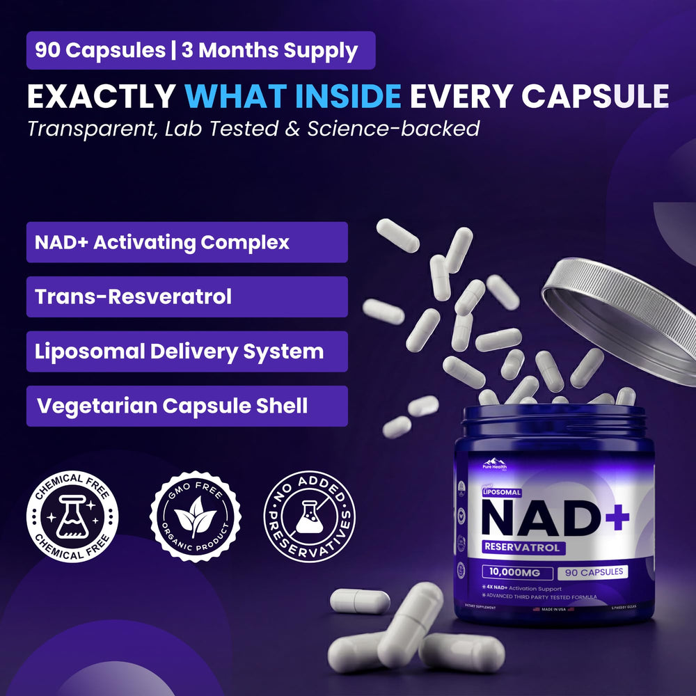 PURE HEALTH MAX in a morning routine setting conveying daily energy support