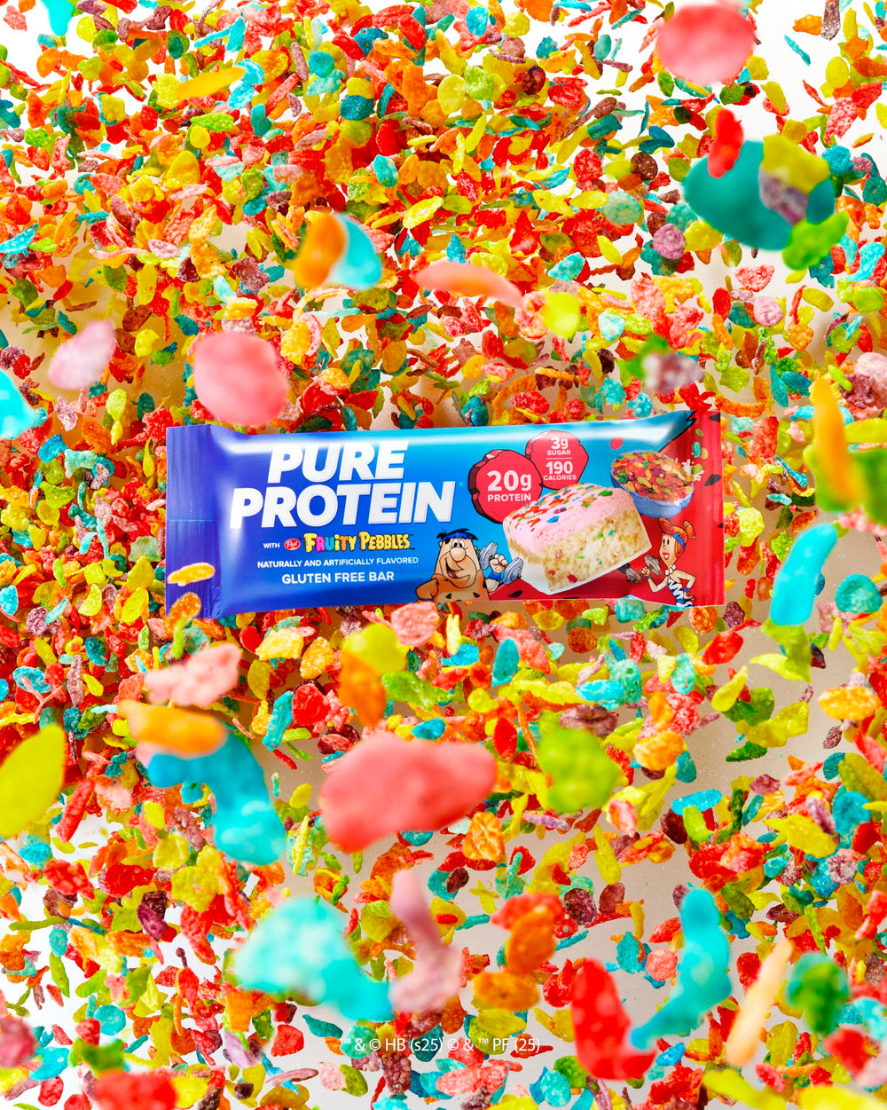 Pure Protein close-up of colorful cereal crunch for playful flavor boost