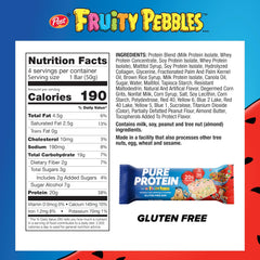 Pure Protein single unwrapped bar displaying texture and high protein