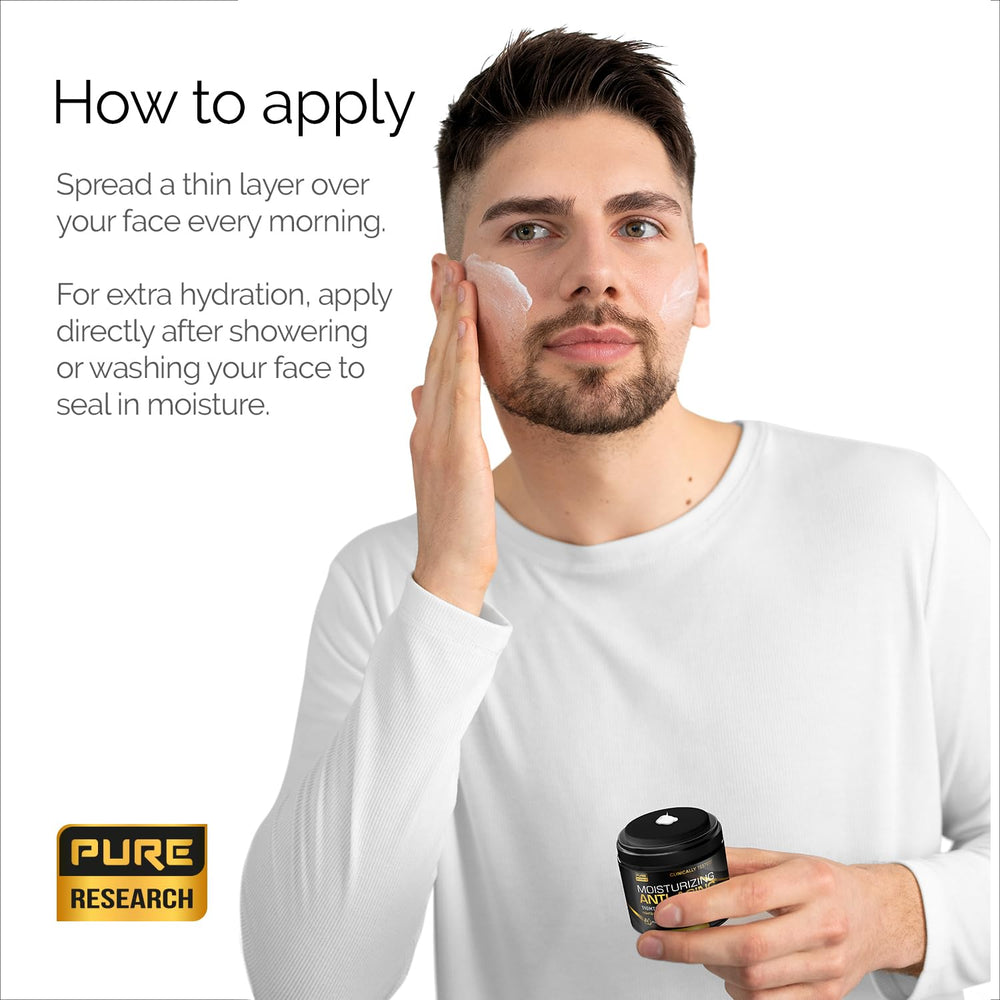 PURE RESEARCH applied to hand showing fast absorption and matte finish