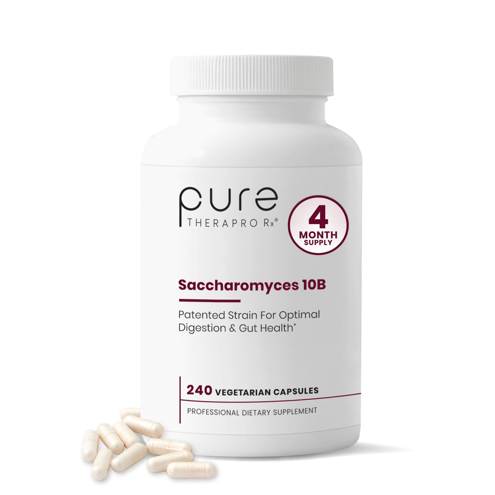 Pure Therapro Rx front bottle showing full 240-capsule supply and clear labeling benefit