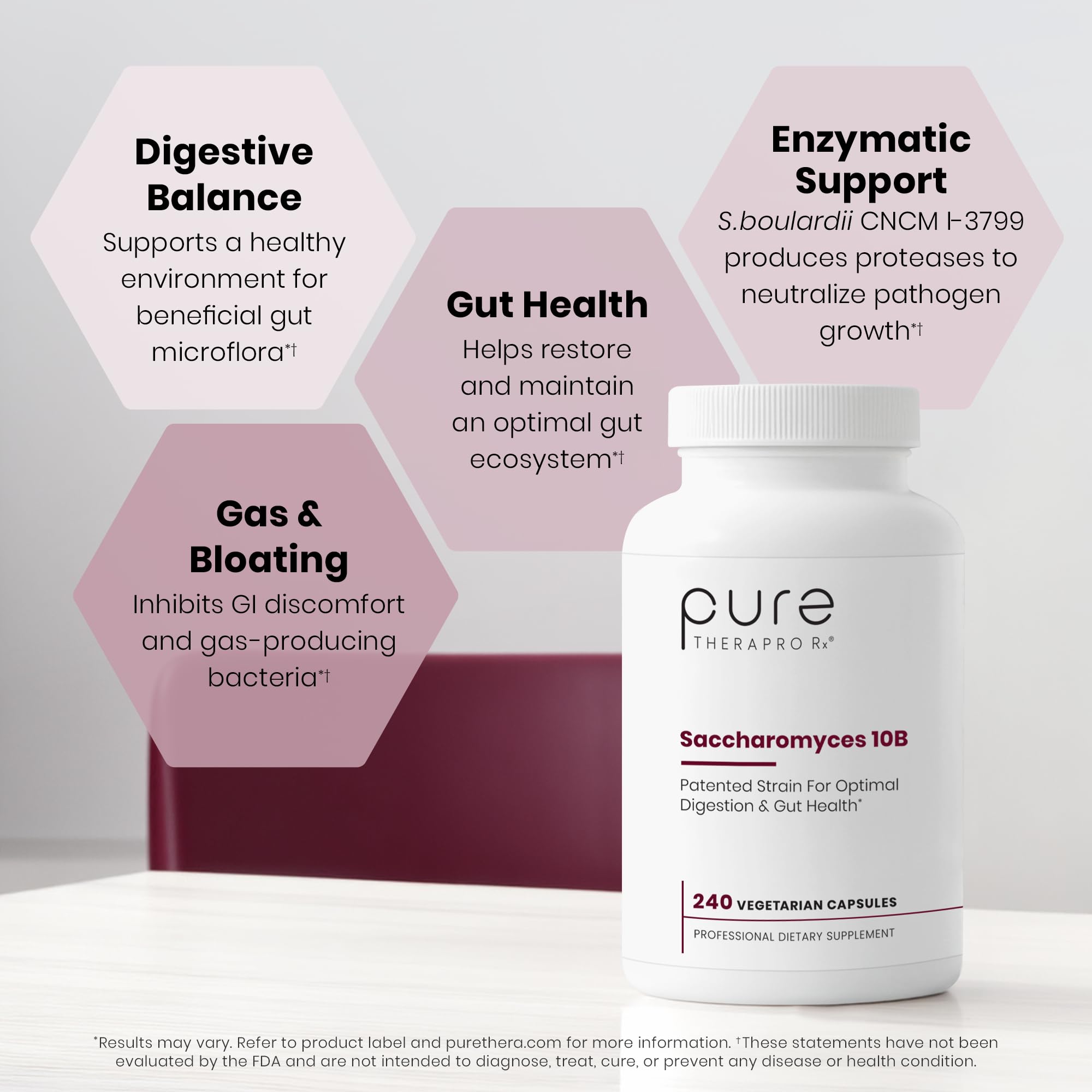 Pure Therapro Rx open bottle with capsules visible for convenient daily supply benefit
