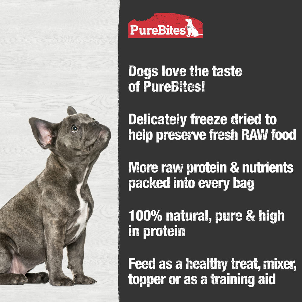 PureBites crumbled over kibble as topper improving meal appeal