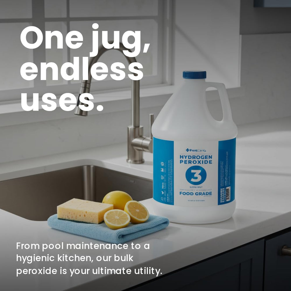PURECHEM PROS rinsing vegetables in bowl showing food-safe rinse benefit