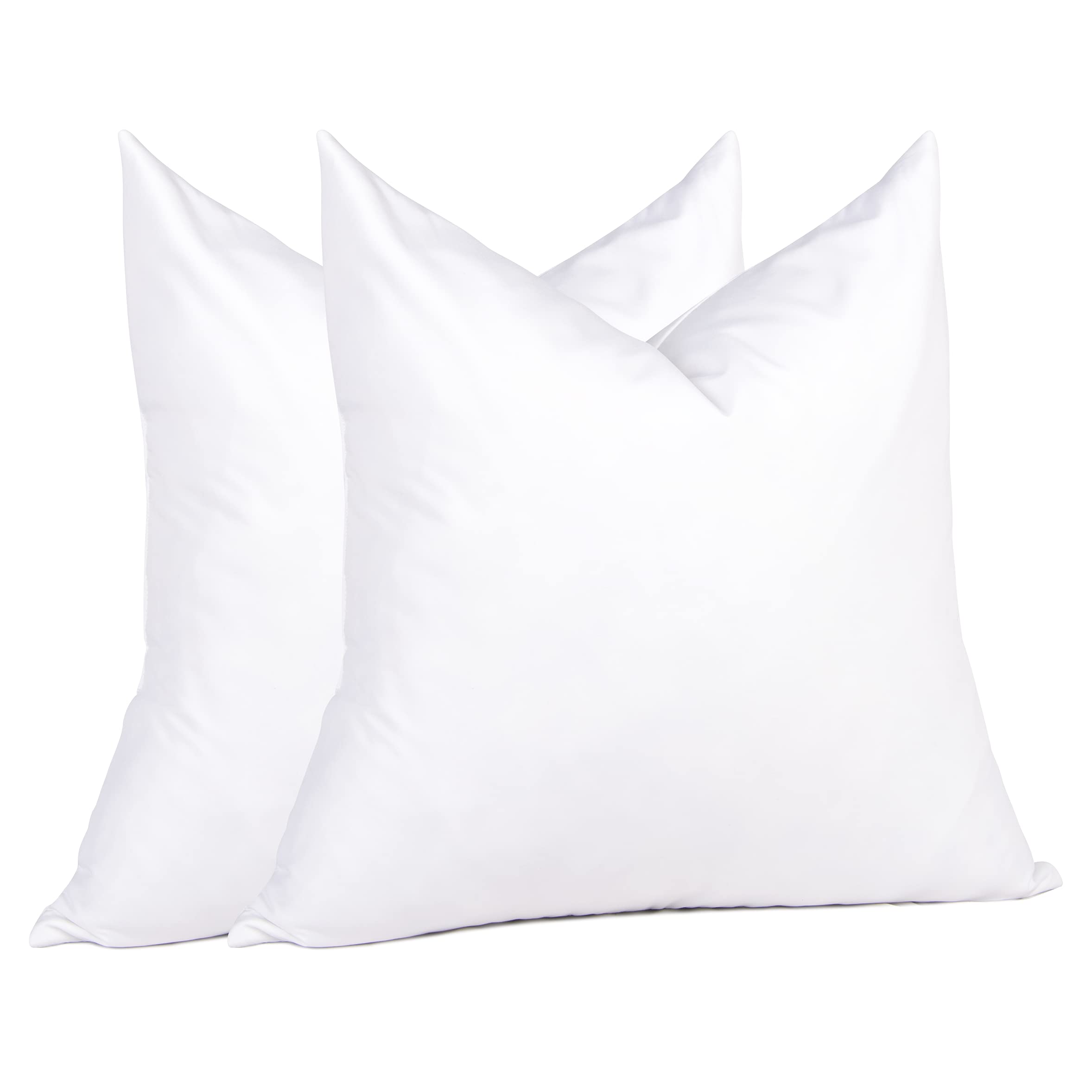 puredown front view of 26x26 euro pillow insert showing full shape and support