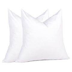 puredown front view of 26x26 euro pillow insert showing full shape and support