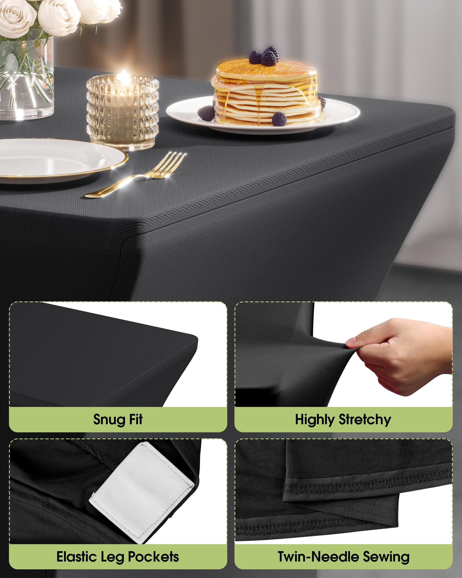 Pureegg fabric close-up shows spandex texture for durable wrinkle-resistant finish