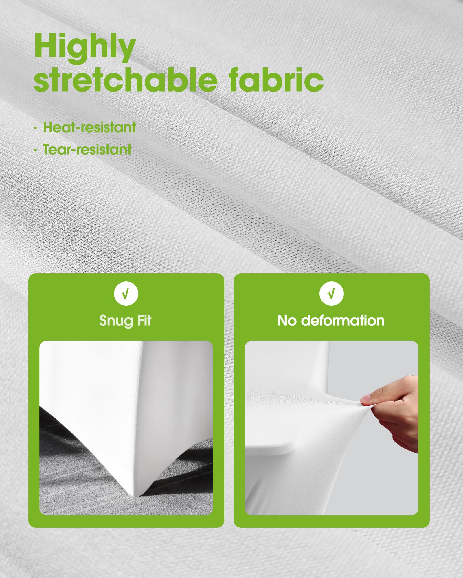 Pureegg side profile showing snug fitted wrap preventing loose fabric